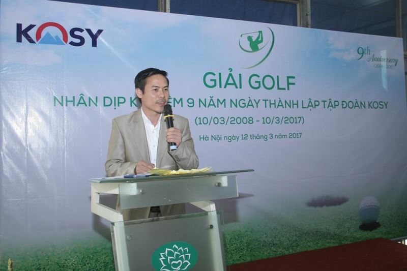 Ông Nguyễn Việt Cường - Chủ tịch/ Tổng giám đốc Tập đoàn Kosy phát biểu tại Lễ trao giải